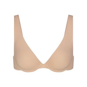 NWT Skims Unlined Apex Plunge Bra in Clay